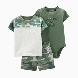 Set di <span class=keywords><strong>3</strong></span> Pezzi per Neonato con Maniche Corte, Completo per <span class=keywords><strong>Bambino</strong></span>, Vendita all'Ingrosso di Abbigliamento per Bambini - Product Image 4