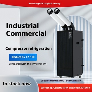 Baogong Industrial Integrated Mobile Air Conditioner Commercial Compressor for Workshops Kitchen <b>Night</b> Market Floor <b>Standing</b> Air - Product Image 5