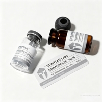 Étiquette autocollante personnalisée en vinyle imperméable pour flacon cosmétique en verre, étiquette de peptide, 3ml 5ml 10ml 20ml 30ml