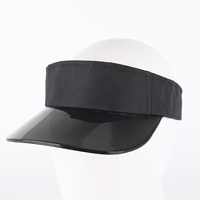 Casquette de soleil personnalisée en PVC transparent avec protection UV, multicolore, logo personnalisé, casquette en plastique, visière de golf