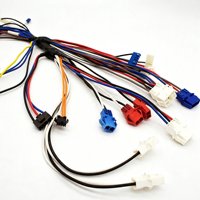 Kabel Harness Multi-Cabang Kustom dengan Kabel Berwarna Campuran & Berbagai Konektor Plastik untuk Kulkas & Mesin Cuci