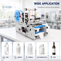 Machine d'étiquetage automatique électrique pour flacons de parfum, imprimante à jet d'encre à commande PLC pour l'emballage de bocaux en verre