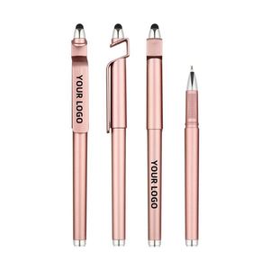 Wholesale Multi-Functional Student Gel <b>Pen</b> 0.5mm Writing Width Custom Logo Available Colors Blue Gold <b>Purple</b> Green Plastic - Product Image 2