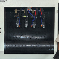 Cabine de sablage automatique à tambour sur chenilles 4Gun B, machine de sablage par lots haute efficacité pour petits pièces et fermetures éclair