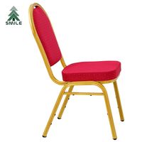 Fournisseur de la Chine en gros Chaises de banquet empilables en métal aluminium et tissu pour hôtel de mariage