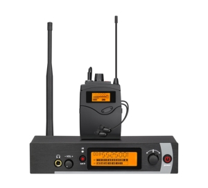 ระบบมอนิเตอร์แบบพกพาในหูไร้สาย UHF รุ่น DS200 ความหน่วงต่ำ เสียงคมชัด สำหรับนักร้องและการแสดงสด - Product Image 1