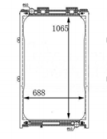 Nuevo Radiador de Aluminio para Camión MAN con 1 Año de Garantía, para MAN F2000 19.603 (Modelo XD045)