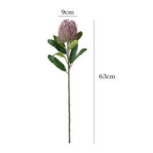 Flor Artificial Ruilisi Tipo Cojín de Almohada, Color Blanco Amarillento Claro, Tallo Único, Decoración para Bodas y Hogar - Product Image 5