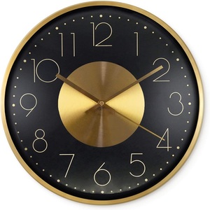 Orologi in metallo di lusso alla moda <span class=keywords><strong>da</strong></span> 12 pollici per soggiorno Custom classico rotondo <span class=keywords><strong>moderno</strong></span> semplice oro silenzioso <span class=keywords><strong>orologio</strong></span> <span class=keywords><strong>da</strong></span> <span class=keywords><strong>parete</strong></span> decorazioni per la casa - Product Image 1