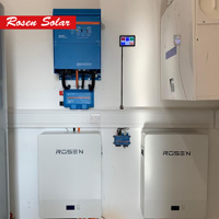 Onduleur hybride sur réseau Solution solaire Produits solaires complets Utilisation à domicile Système solaire 10kw 20kw