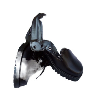 Botas de Nieve de Cuero para Hombre, Forradas de Lana, Antideslizantes, para Exteriores, Tacón Medio, Color Sólido, Forro de Piel de Vaca - Product Image 3
