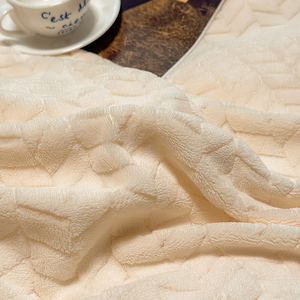 Parure de lit 4 pièces en jacquard uni, comprenant housse de couette, couvre-lit épais <span class=keywords><strong>et</strong></span> confortable, drap plat <span class=keywords><strong>et</strong></span> housse de couette - Product Image 6