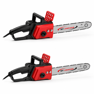 Professionelle Rote Kabelgebundene Elektrische Kettensäge Tragbare Holzschneidesäge für Gartenpflege, Holzfällen und Brennholz - Product Image 5