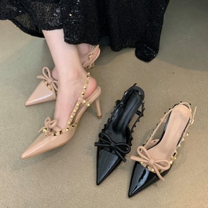 Sandalias Slingback, Nuevo Estilo, Elegantes, Sexys, Únicas, de Diseñador, Tacones Sexys para Mujer 2024 - Product Image 6