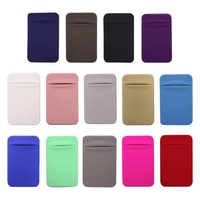 YY pabrik grosir dompet Lycra ramping ponsel & tempat kartu kredit dompet Mini ponsel tempel