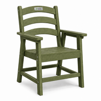 Chaise de salle à manger Adirondack en PEHD, fauteuil d'extérieur personnalisé, résistant aux intempéries, mobilier de jardin contemporain pour chambre et cuisine
