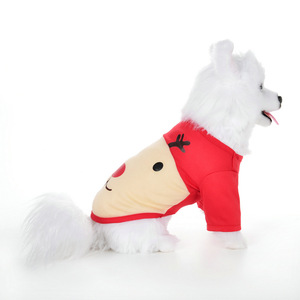 2025 Autumn Winter Classic Style Eco-friendly Santa Claus Coats &amp; Jackets Dogs Polyester Pet Clothing Solid Christmas - Product Image 1