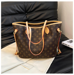 Bolso Tote de Hombro de Cuero Genuino Retro de Diseño Simple y Moderno, Impermeable, con Cierre de Cremallera, Bordado, para Mujer, para Viajes de Negocios, Grande - Product Image 2