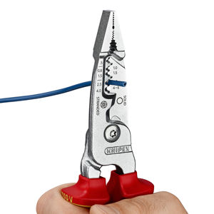 Alicates multifunción Knipex, mandíbula dentada métrica de 1/8 pulgadas, herramienta para electricistas de acero al cromo vanadio de grado industrial - Product Image 1