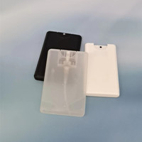 Offre Spéciale 20ml clair noir blanc carte bouteille de parfum 20ml en plastique transparent rechargeable bouteille plate fine brume