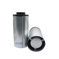Nouvel élément filtrant HEPA cylindrique industriel en fibre de verre pour filtre à air, haute performance, élimination des PM2.5 et des odeurs, 50 CFM, filtre d'admission