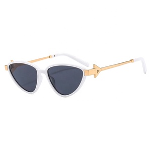New Arrival Wholesale UV400 Retro Small <b>Frame</b> Designer Sunglasses Women Cat Eye Sunglasses 2023 - Product Image 5