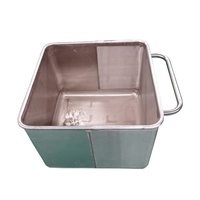 Chariots à roulettes en acier inoxydable de qualité alimentaire de 200l, 300l, 400l, bacs à décharge
