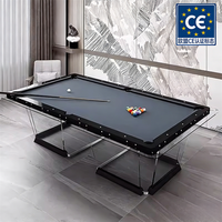 L'usine produit des tables de billard en verre trempé sur mesure haut de gamme de 7 pieds/8 pieds/9 pieds et des tables de baby-foot de différentes tailles.