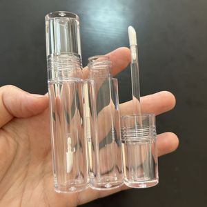 หลอดลิปกลอสทรงรี ISMAN ขนาด 5 มล. แบบใส  บรรจุภัณฑ์เปล่าสำหรับลิปสติกเนื้อลิควิด  ผนังหนา  บรรจุภัณฑ์เครื่องสำอาง  รับทำโลโก้ตามสั่ง - Product Image 1