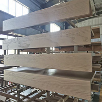 Conception moderne de qualité supérieure personnalisée bande de roulement d'escalier 0 degré à nez haut processus de peinture de qualité supérieure pour les pièces de marches d'escalier en bois