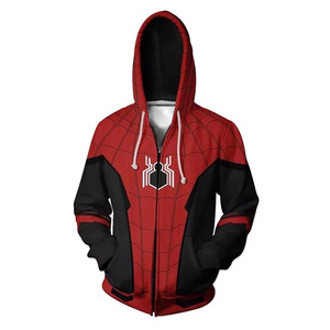 Nuova <span class=keywords><strong>felpa</strong></span> con cappuccio Unisex con cerniera Cosplay <span class=keywords><strong>Spiderman</strong></span> - Product Image 6