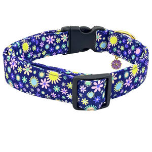 Kerah bunga anjing dapat diatur, dengan pesona bunga untuk XS Kecil Sedang besar hewan peliharaan anak perempuan anak laki-laki berjalan latihan lari - Product Image 2