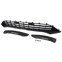 Grille de Spoiler Central Inférieur de Pare-chocs Avant pour Ford Focus MK3 2015-2018, Pièces Auto OEM, Style Barre Horizontale / Maille Nid d'Abeille
