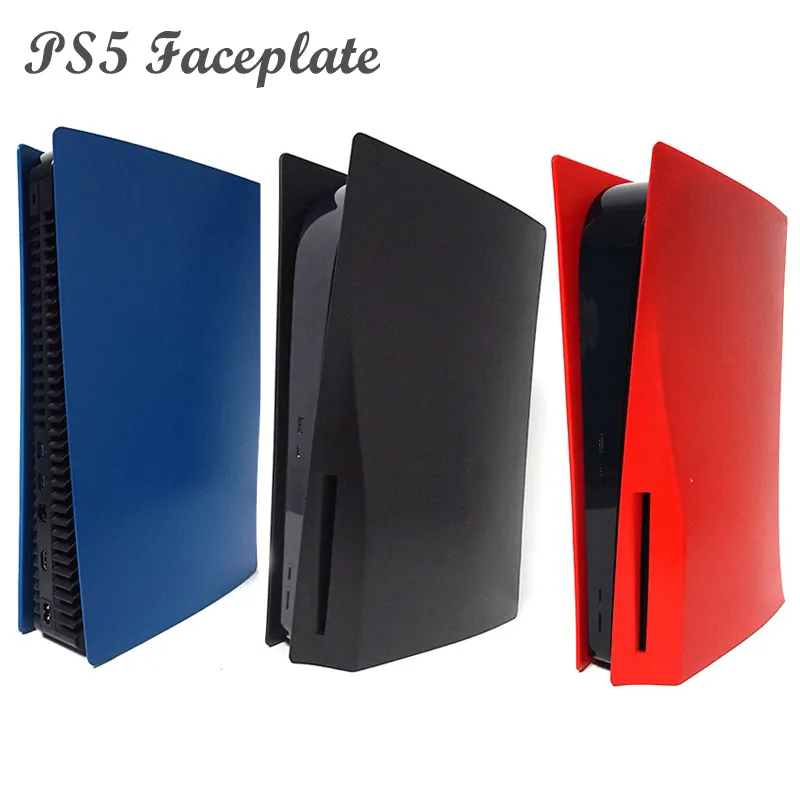 Yiscaxia Custom Plastic PS5 Faceplate Voor Sony Playstation 5 Console Hard Shell Panel Rood Blauw Zwarte Beschermhoes