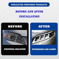 Auto-Upgrade LED-Scheinwerfer mit DRL-Signalleuchte Abblendlicht 4000 Lm Linse Plug & Play Modifizierter Frontscheinwerfer für 2016-2020