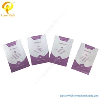 Petits sacs en Plastique à impression personnalisée, Sachet en Plastique pour échantillons, sacs d'emballage de crème, avec fenêtre transparente, pièces