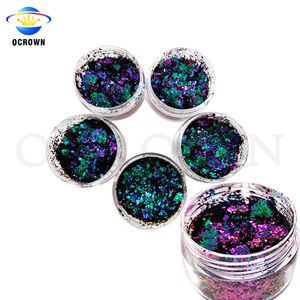 Magic rainbow-polvo de resina para uñas, escamas de polvo con purpurina, camaleón, multicolor - Product Image 6