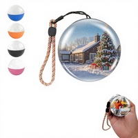 Boule de verre à mémoire de forme, faite à la main, écologique, cadeau personnalisé pour la Saint-Valentin/Noël/anniversaire/mariage, vidéo 3D en cristal
