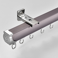 Nouvelle annonce : Rail de rideau industriel en alliage d'aluminium pour salon, chambre et décoration de fenêtre domestique