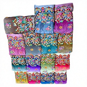 Tissu Brocart Biologique Brodé Schiffli de Créateur, Imprimé Positionnel, 100% Soie, Jacquard Écologique, Résistant aux Taches, Robe Mi-Longue - Product Image 1