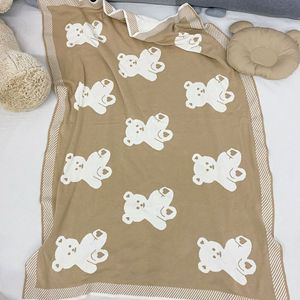 Ours d'amour personnalisé garçon fille 80*110cm canapé-<span class=keywords><strong>lit</strong></span> poussette sieste climatisation chaud tricoté bébé <span class=keywords><strong>couverture</strong></span> super douce - Product Image 5