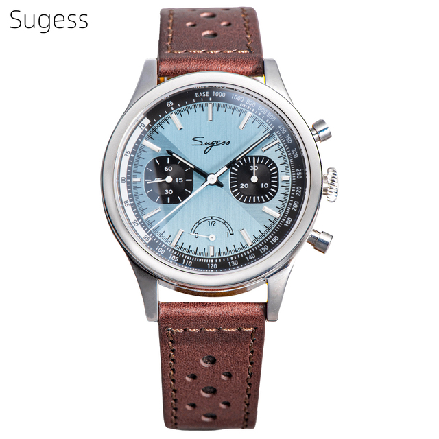 High Quality Sapphire pilot Seagull Mechanical St1906 Chronograph Hand Winding Movement Luminous Power Reserve Watch for Sale