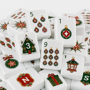 DSP Vietnam Factory Custom Christmas American Mahjong Tiles 160-Piece Acrylic Holiday Set - Product Image 3