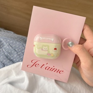 Bonita funda para auriculares con diseño de gato, Compatible con Airpods Pro 2, 3, 4 generaciones, funda protectora inalámbrica con Bluetooth para mujer - Product Image 2
