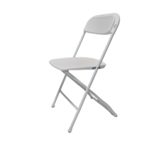 Chaise pliante d'extérieur robuste pour événements, cadre renforcé, blanche, pour mariages et réceptions, fournisseur fabricant