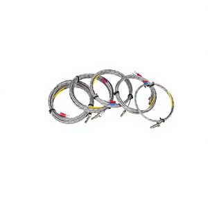 Sonde thermocouple à visser, filetage métrique/NUC M6, borne à fourche de type U, câble blindé haute température pour équipement d'extrusion plastique - Product Image 2