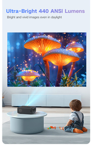 Proyector de Cine en Casa Portátil LED Full HD Android LT2 2024, 4K 1080p con WIFI, 3D, <span class=keywords><strong>440</strong></span> Lúmenes, 2G RAM - Product Image 5