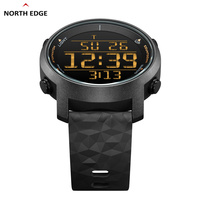 North Edge Chronomètre numérique Pacer Compte à rebours Montre de sport Wr50m Rétro-éclairage LED Montres numériques Hommes Poignet Usine Prix de gros