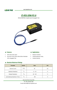 455nm 10 Wát 50um 100um 200um 400um 800um sợi cùng màu xanh <span class=keywords><strong>Diode</strong></span> mô-đun laser cho nghiên cứu khoa học hiển thị và ánh sáng - Product Image 2