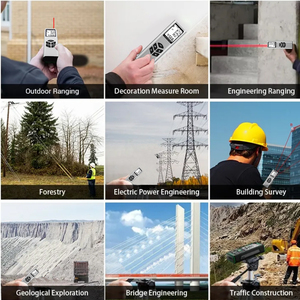 新しいグレード II レーザー距離計 40 メートルミニ距離角度計 IP54 防塵/防水アルミニウム合金 45 秒自動シャットオフポータブル - Product Image 2